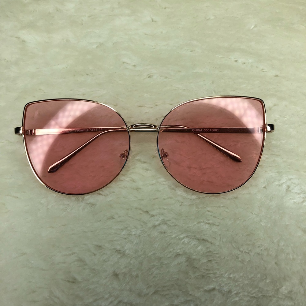 Pink Lens Sunglasses